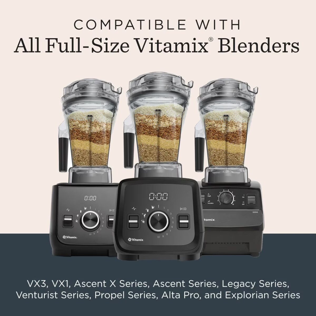 48-ounce Dry Grains Container with SELF-DETECT - Blender Containers