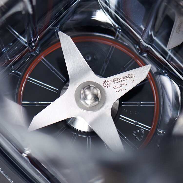 inside view of blades inside blender