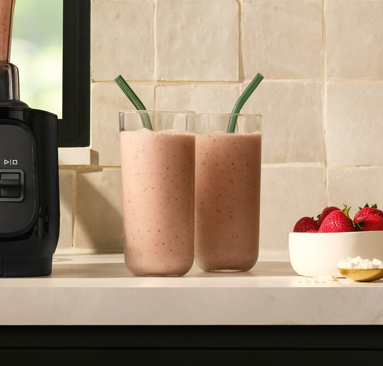 Shake protéiné à la fraise