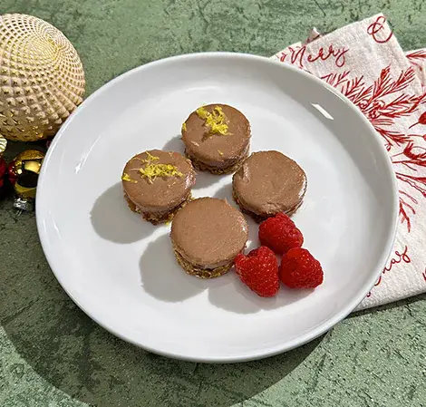 Mini gâteaux au fromage aux framboises