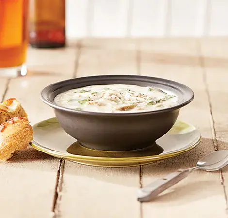 Soupe de patates et d'épinards