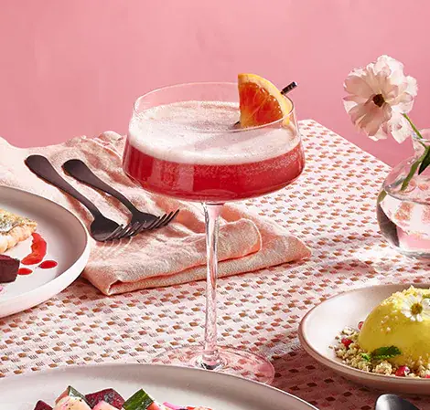 Gin Fizz à l'orange sanguine