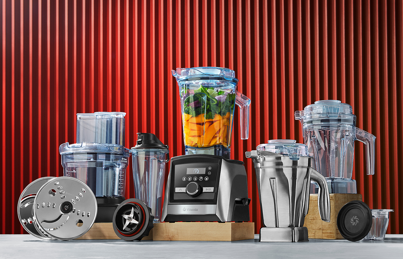 Blenders and Accessories on a countertop
