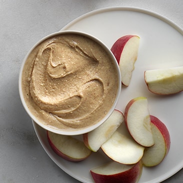 Nut butter and apple slices