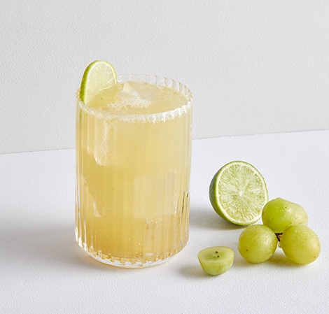 Grape Lime Kombucha Mocktail Hero