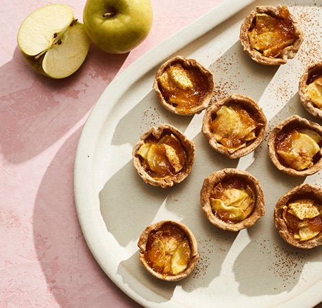 Plate of Mini Apple Tarts