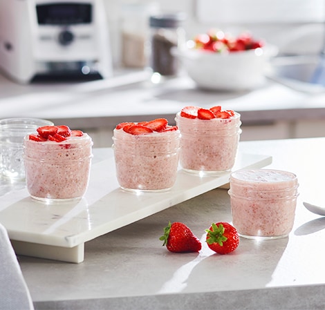 Strawberry Banana Breakfast Chia Pudding