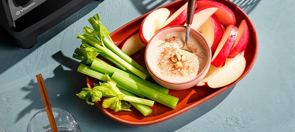 Vegetable and Fruit Peanut Butter Dip