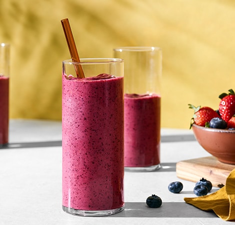 frozen kombucha berry smoothie