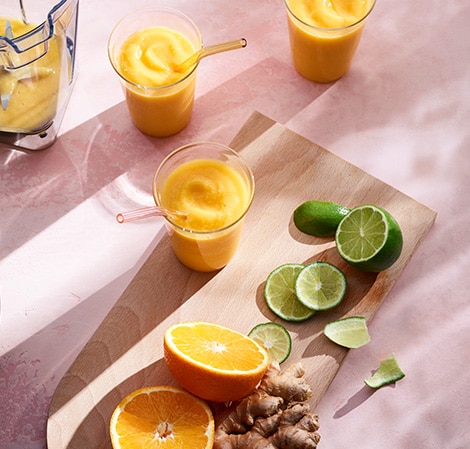 mango ginger peach smoothie