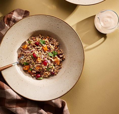 Farro, Butternut Squash, Red Onion Salad; Roasted Pear Dressing.jpg