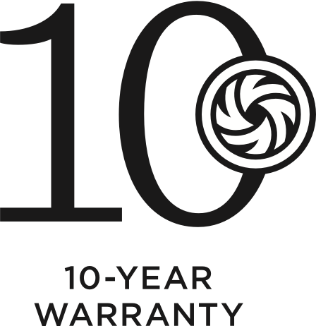 Logo voor 10 jaar garantie