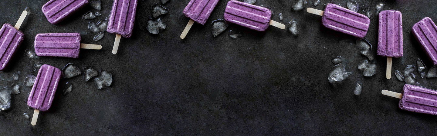 Purple Frozen Popsicles on Black Main Image