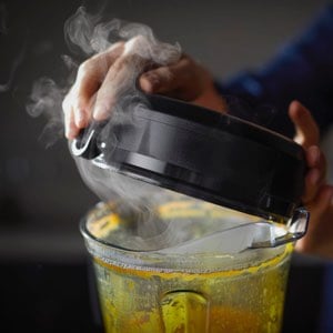 Hot Soup in a Vitamix container