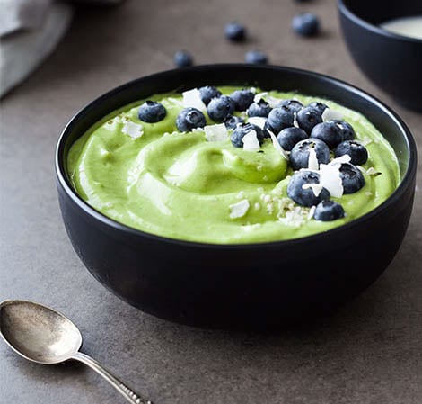 All Green Smoothie Bowl with Kefir Recipe