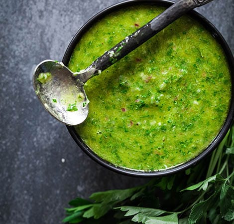 chimichirri sauce in a bowl