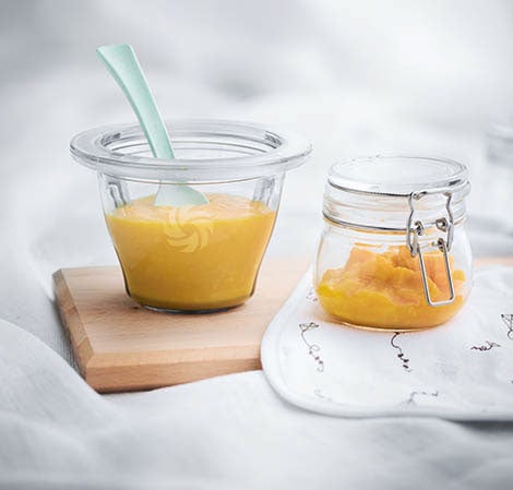 Recept voor babyvoeding met mango