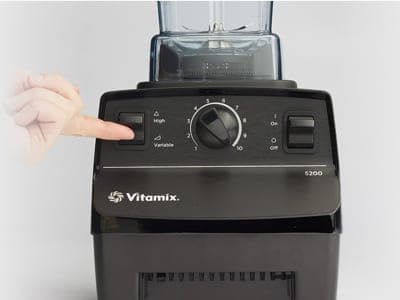 The base of a Vitamix blender