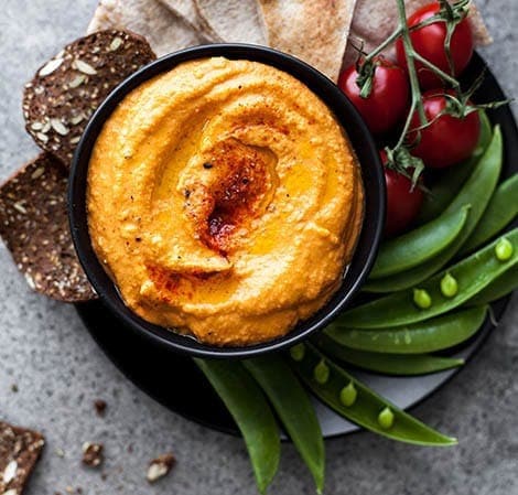 Roasted Red Pepper Hummus Recipe