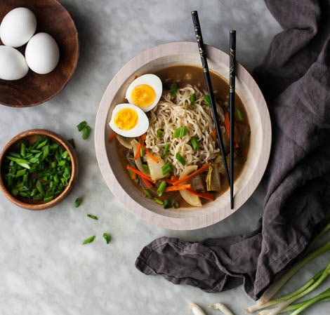 Receta de sopa de fideos ramen con pollo | Vitamix