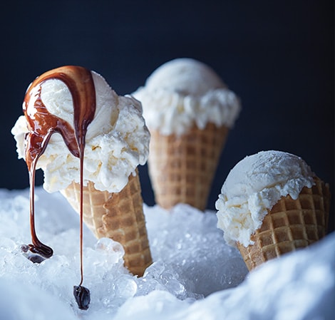 Glaces, chimie, comparaison des glaces vanille : de quoi se