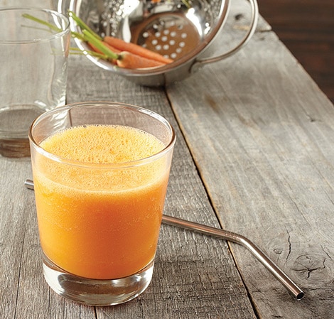 Receta de zumo de zanahoria y cítricos