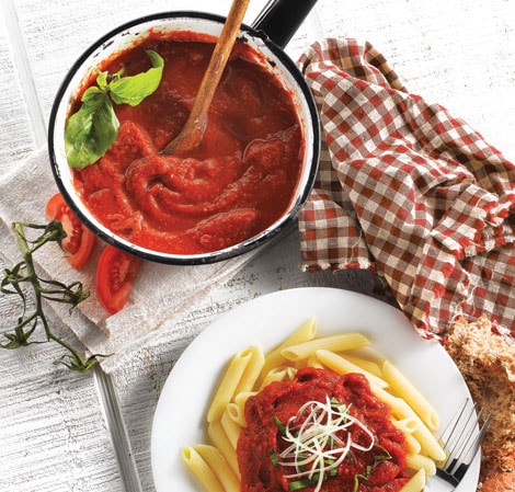 Receta de salsa de tomates frescos