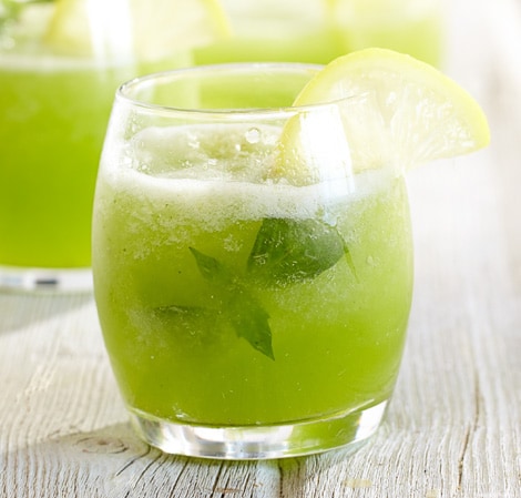 Frosty Basil Lemonade