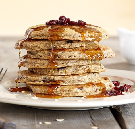 Oatmeal Cranberry Pancakes Recipe