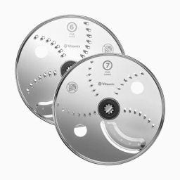 Food Processor Attachment Reversible Fine Shred and Ultra-Thin Slice Disc