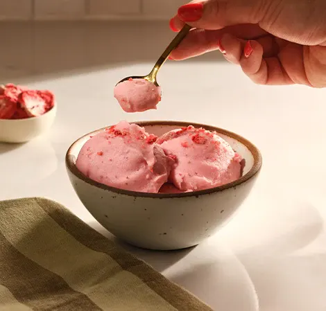 Roasted Strawberry Sherbert