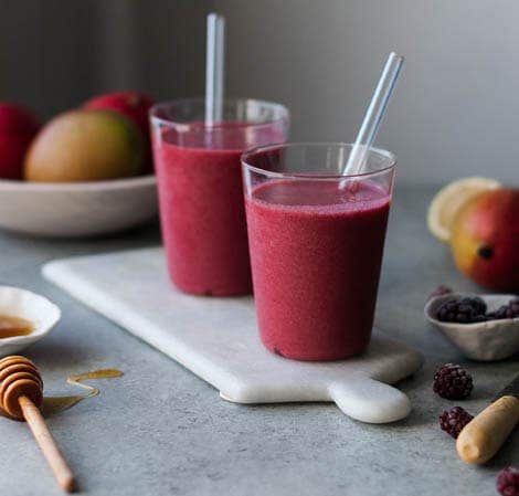 Batido de kombucha de jengibre
