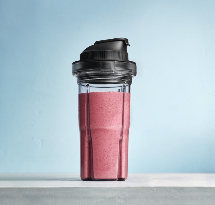 Batido de proteínas de cereza y almendra