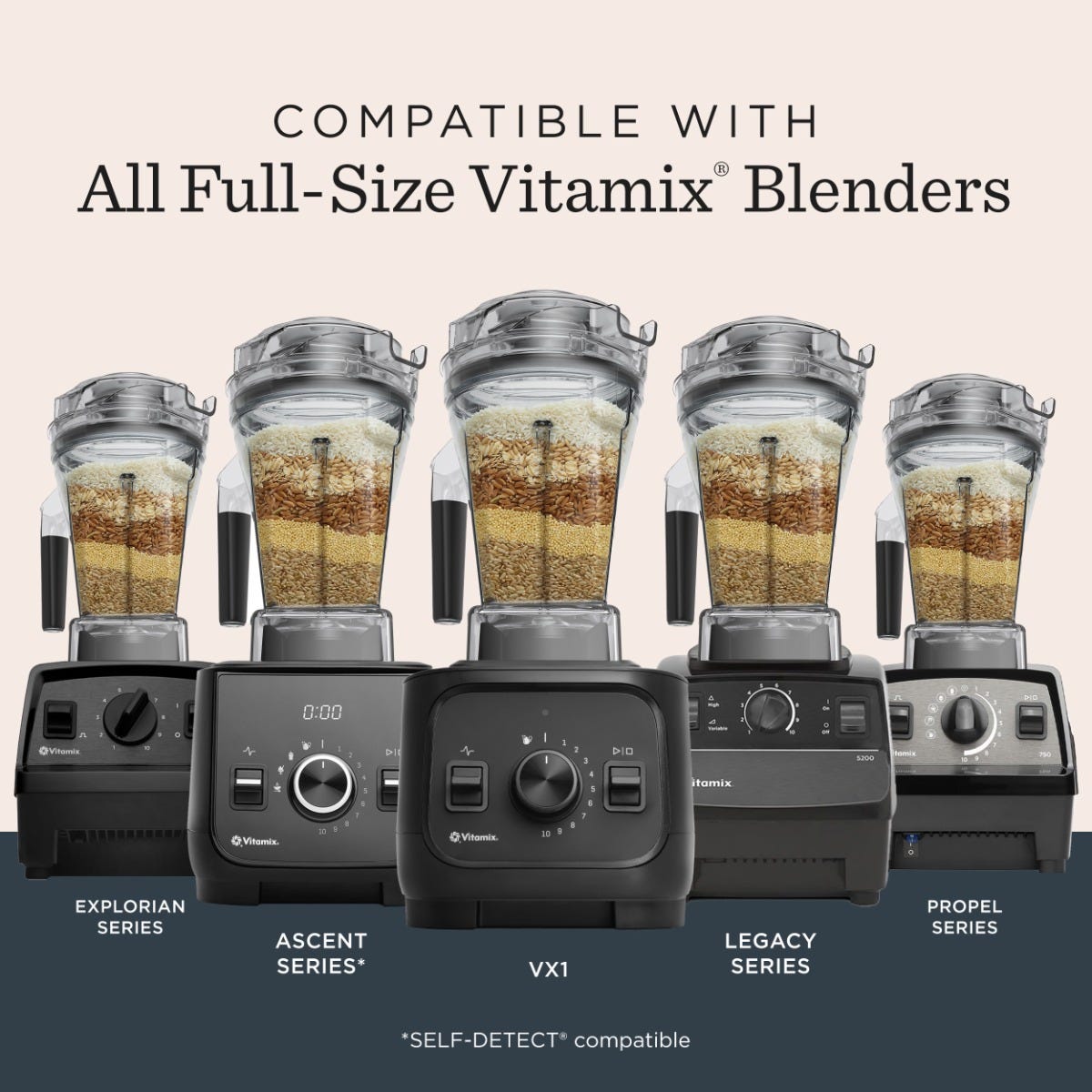 48-ounce Dry Grains Container with SELF-DETECT - Blender Containers