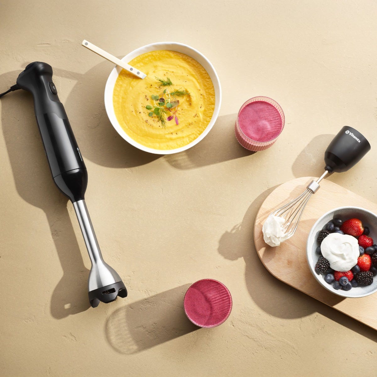 2-Speed Immersion Blender + Whisk Attachment