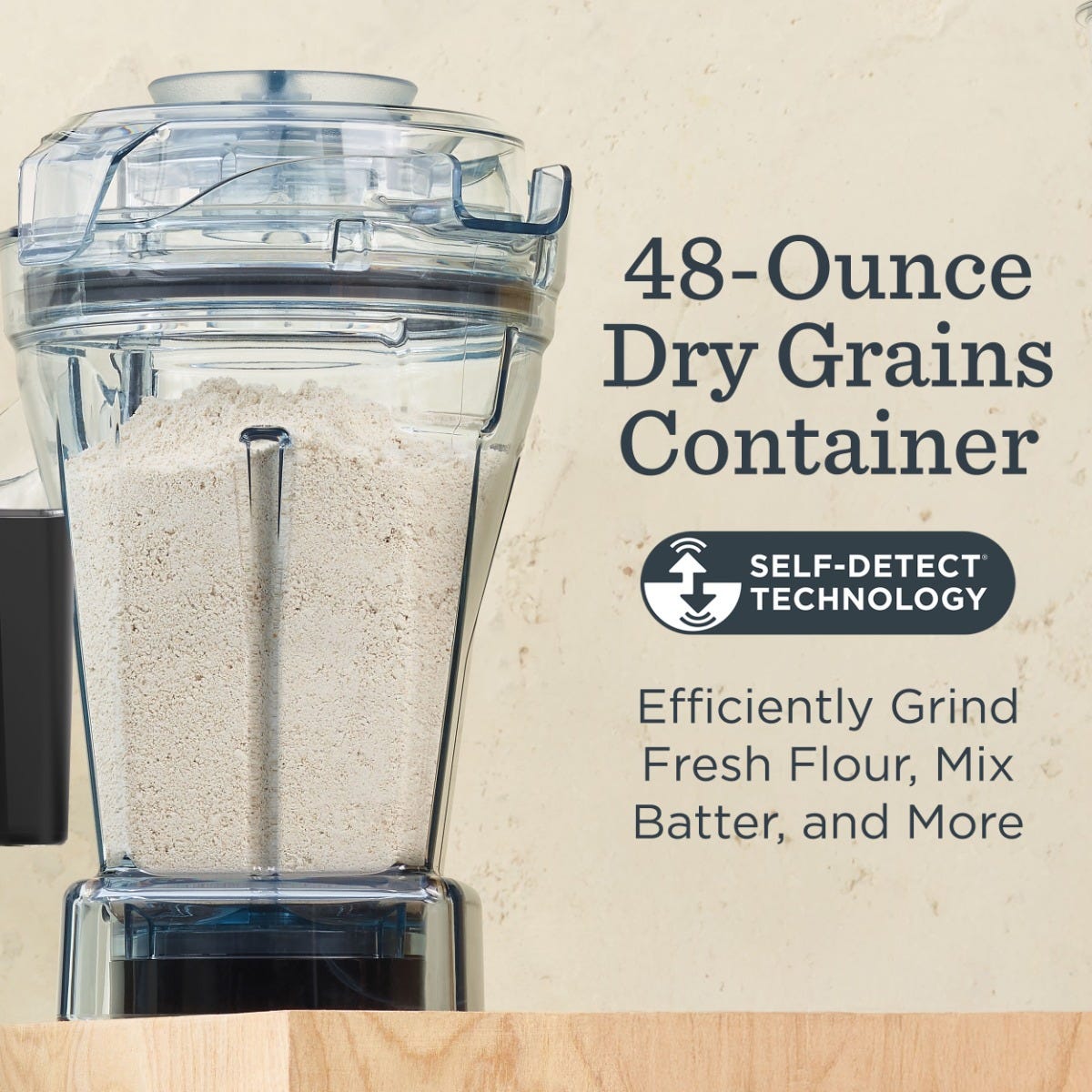 48-ounce Dry Grains Container with SELF-DETECT - Blender Containers