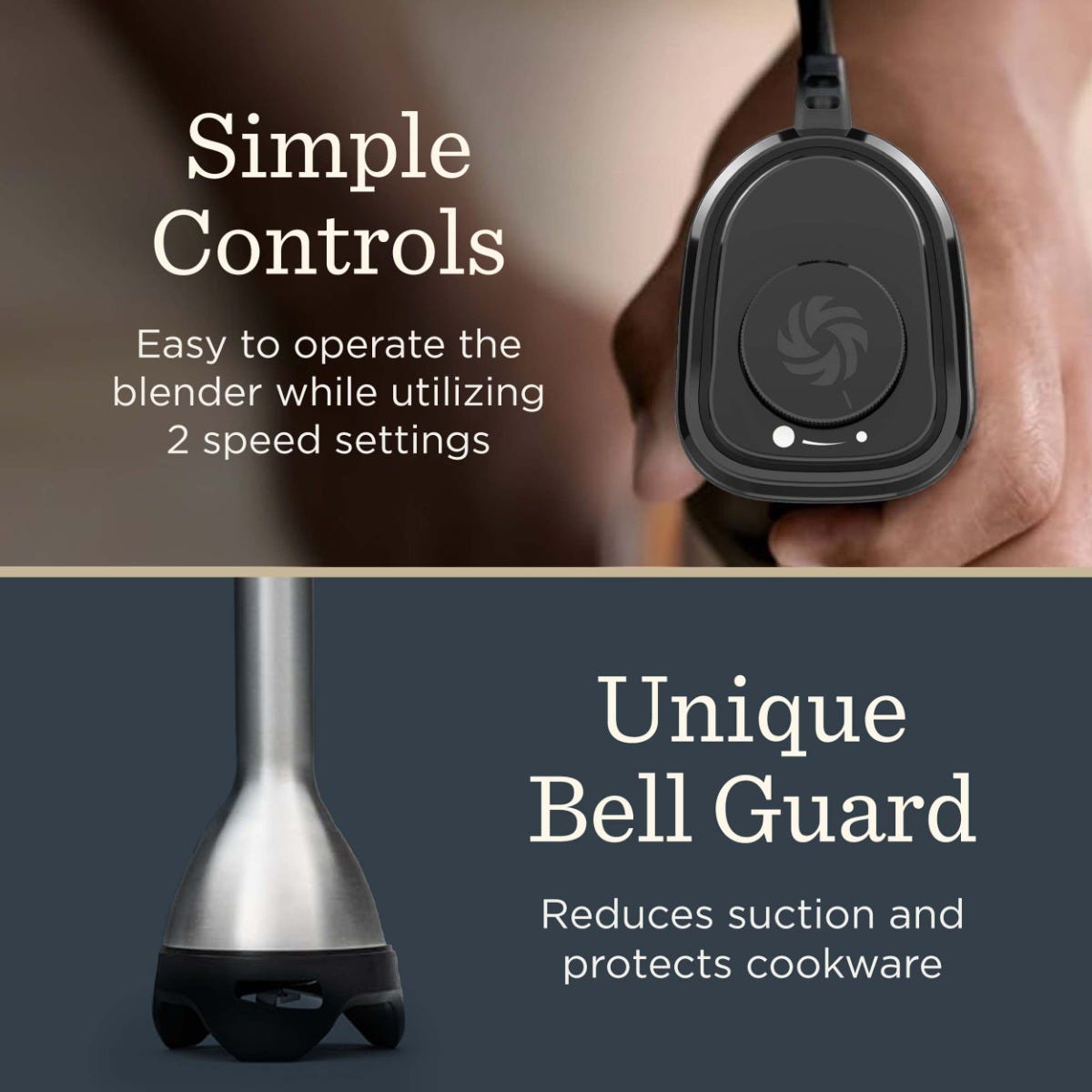 2-Speed Immersion Blender + Whisk Attachment