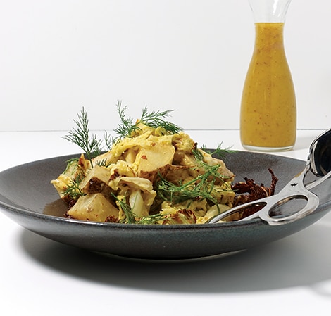 Roasted Potato & Cabbage Salad with Mustard Vinaigrette