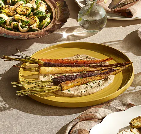 BBQ Carrots with Tahini Sauce