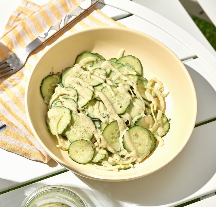 Sliced Cucumber Salad