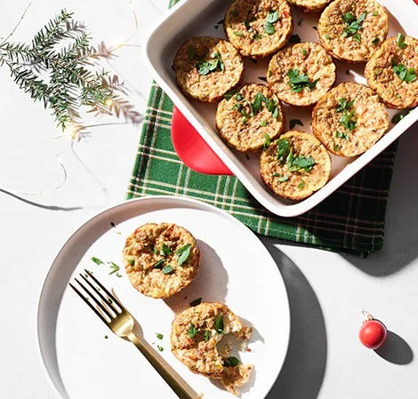 Egg White Bites with Mushroom, Pepper & Onion